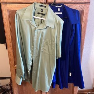 Geoffrey Beene lot of 2 dress shirts size XL
